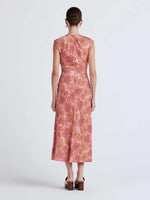 Derek Lam 10 Crosby Pamela Sleeveless Slit Dress Pink Multi