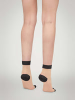 Wolford Colour Shade Socks Fairly Light/Black