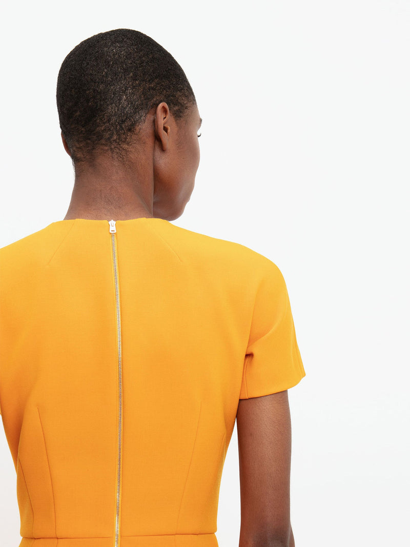 Victoria Beckham Dart Detail Fitted T-Shirt Dress Mandarin