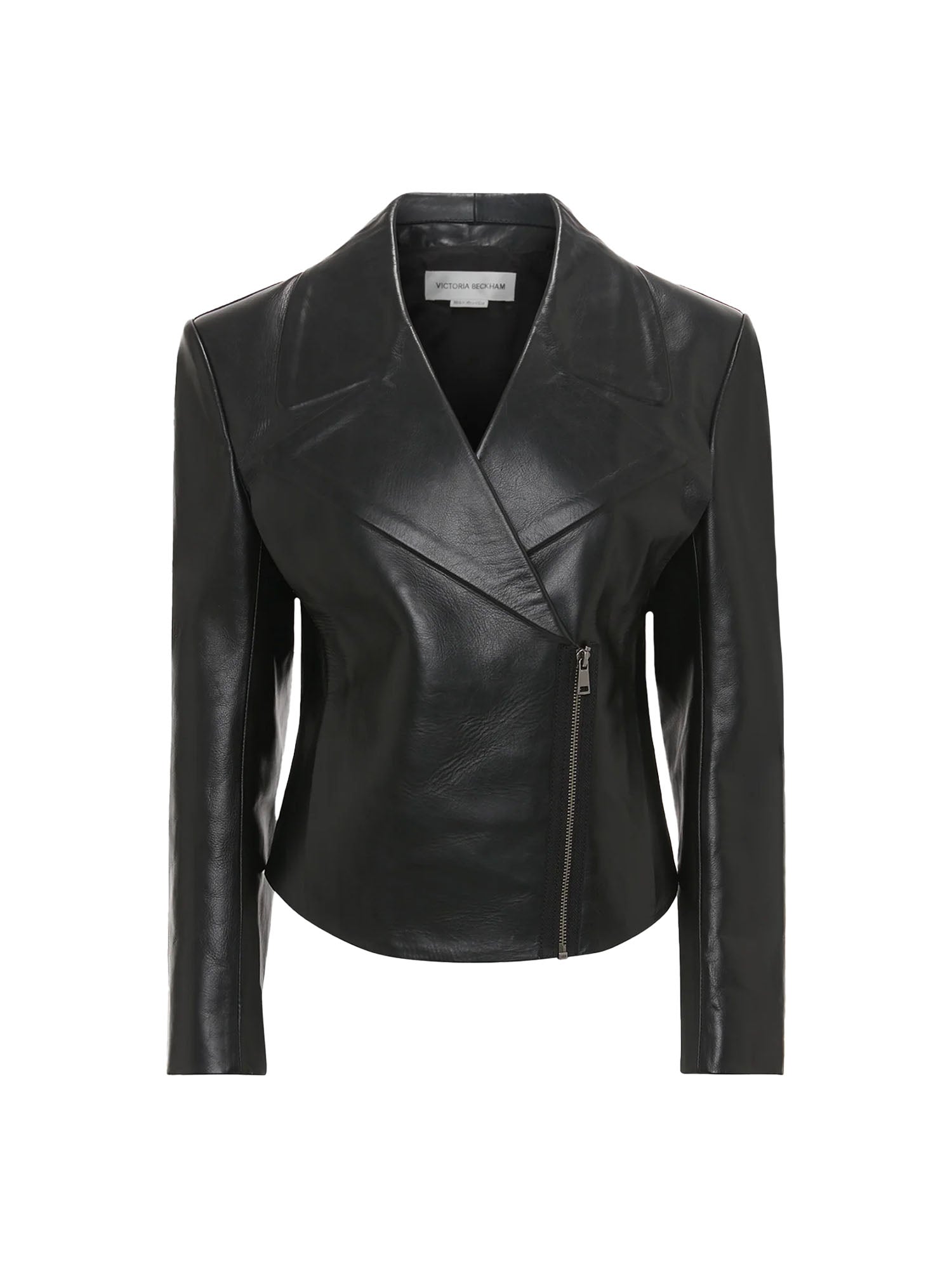 Victoria Beckham-Hangar9, Tailored Leather Biker Jacket – Hangar 9