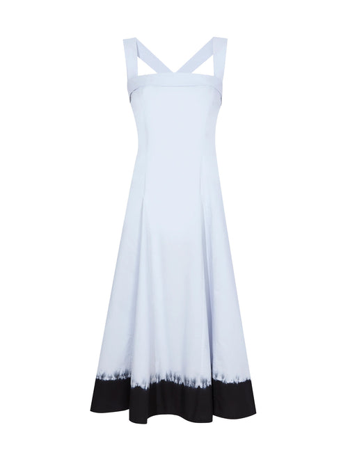 Proenza Schouler x White Label Edie Dress in Tie Dye Poplin