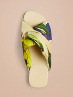 Erika Cavallini Criss Cross Floral Sandals