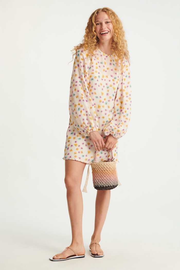 Dorothee Schumacher Structured Volumes Dress Light Colorful Flowers