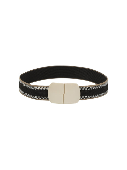 Gavazzeni Santorini Elastic Belt Black/White