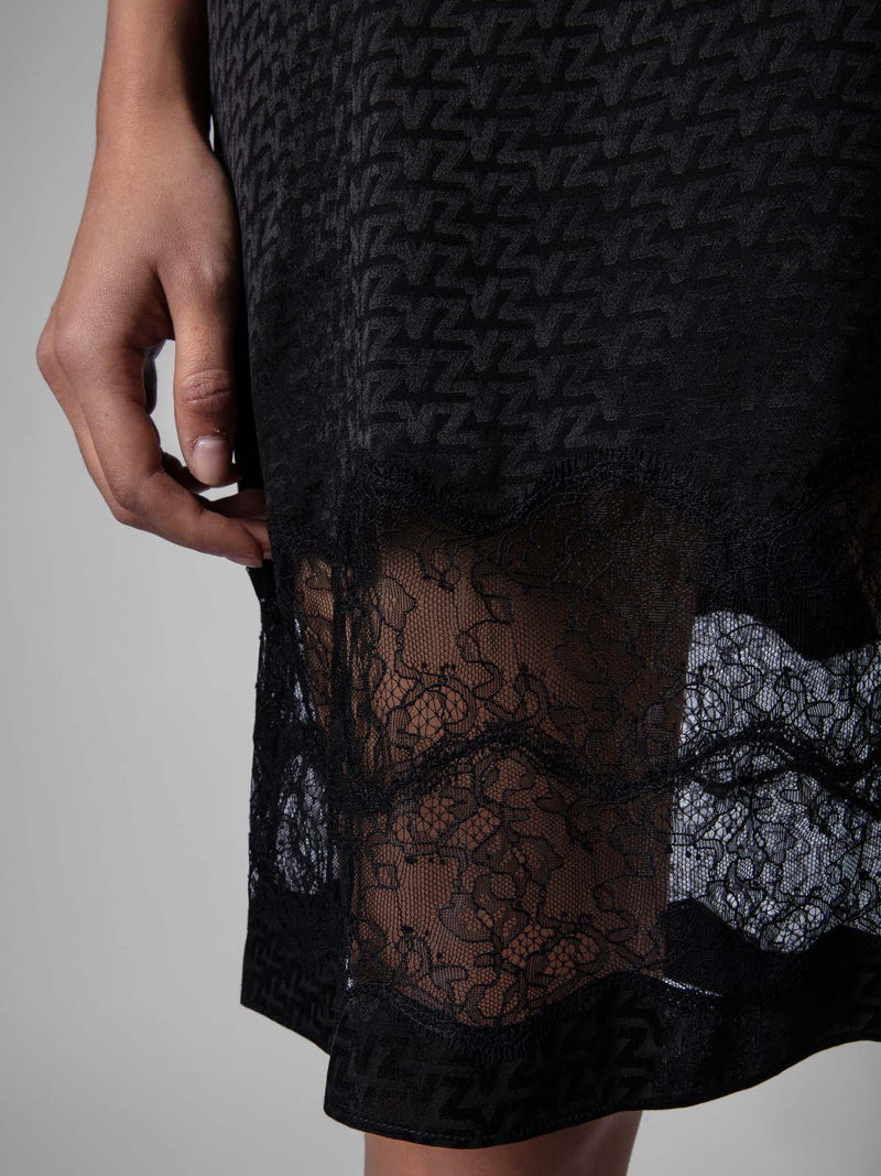 Zadig & Voltaire Black Crystal 3D Dress Noir