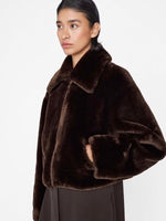 Frame Faux Fur Zip-Up Jacket