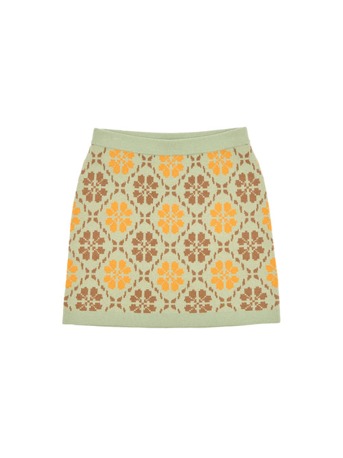 Lingua Franca Jacquard Mini Skirt
