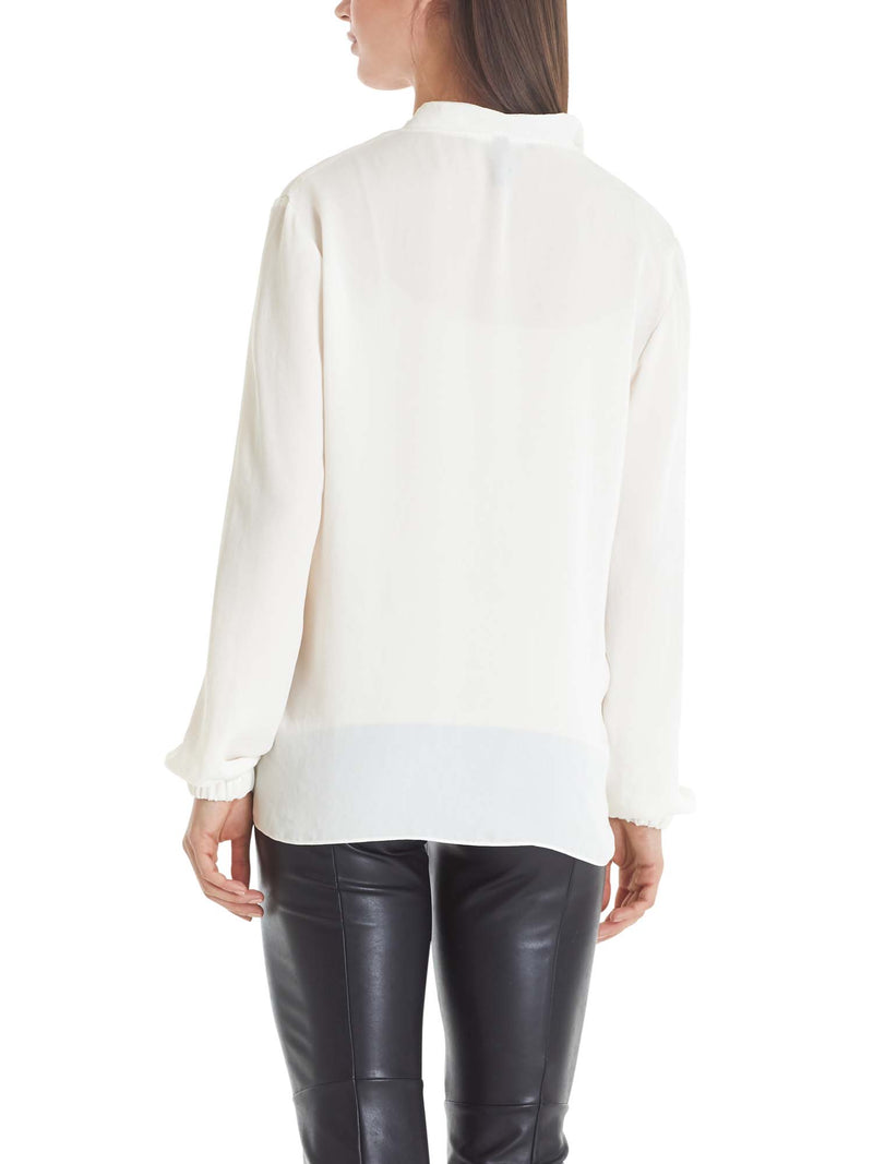Marc Cain Loose Sleeve V-Neck Blouse Off-White