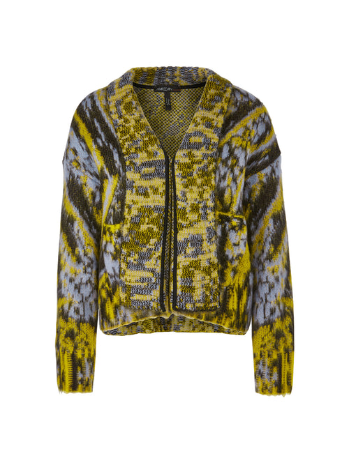 Marc Cain Sports Animal Print Knit Cardigan