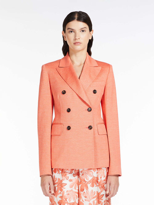 Max Mara Zirlo Double Breasted Blazer Peach 
