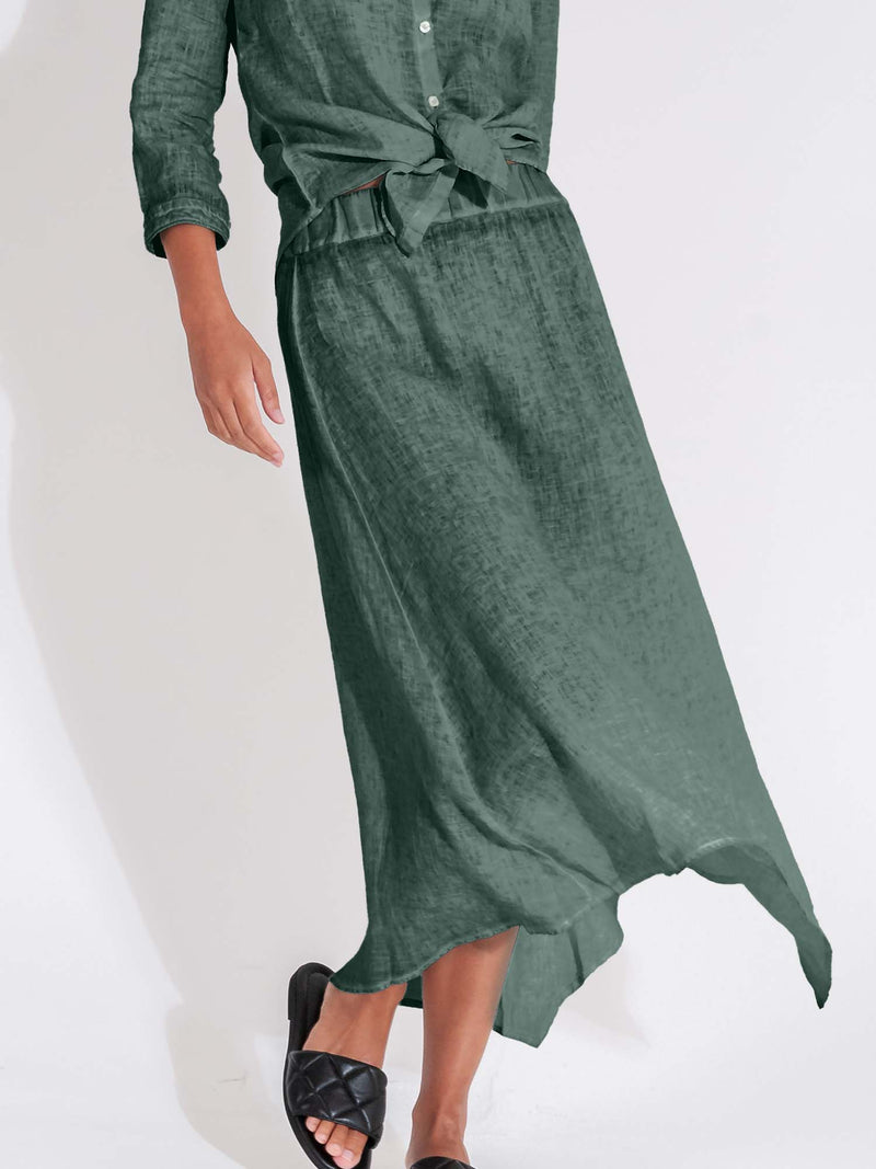 Ploumanac'h Naples Linen Skirt