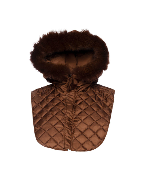 Mitchie's Nylon Hood with Fox Trim