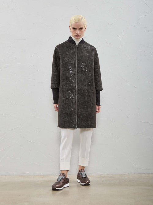 Peserico Sequin Bomber Jacket