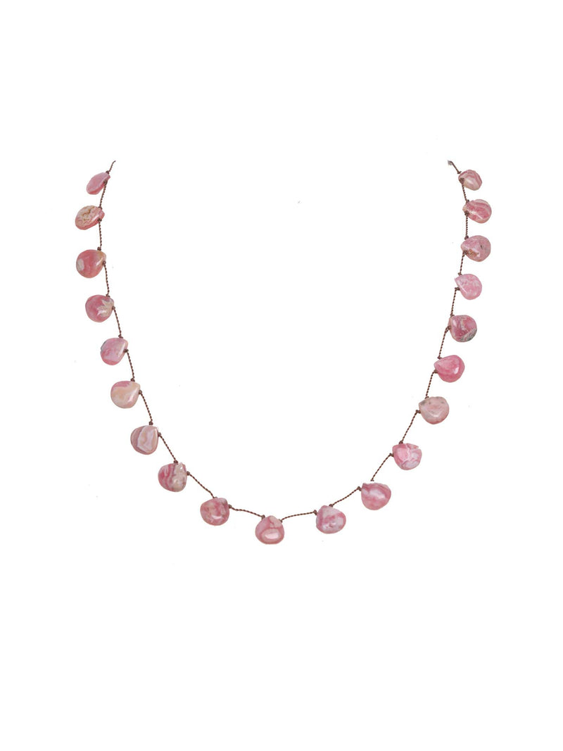 Margo Morrison Pink Rhodocrasite Necklace