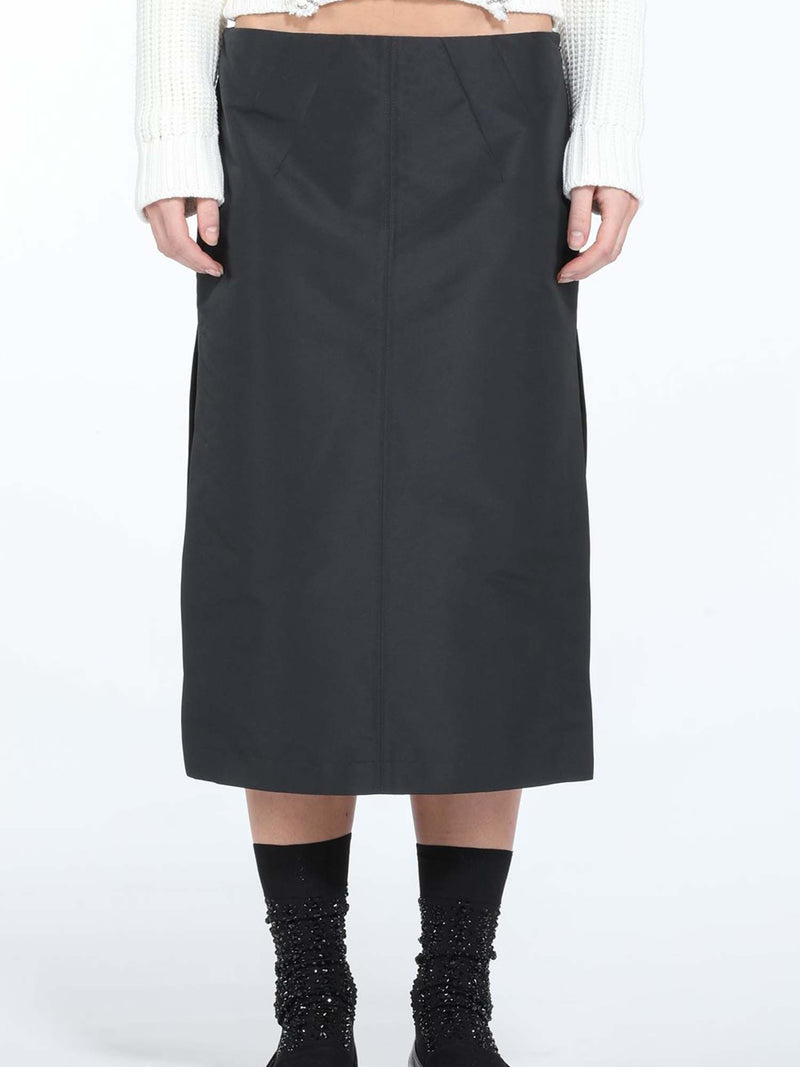 N°21 Straight Skirt with Side Slit
