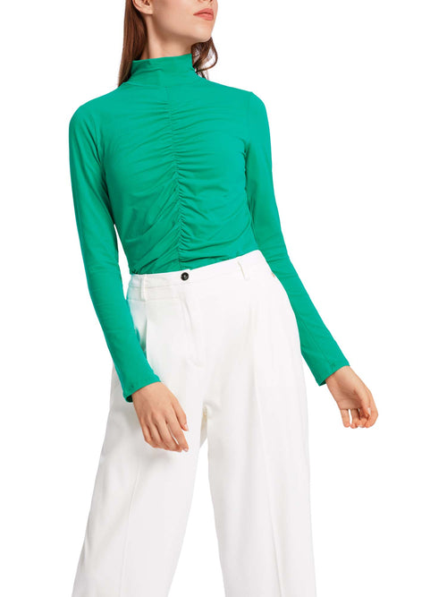 Marc Cain Ruched Turtleneck Top