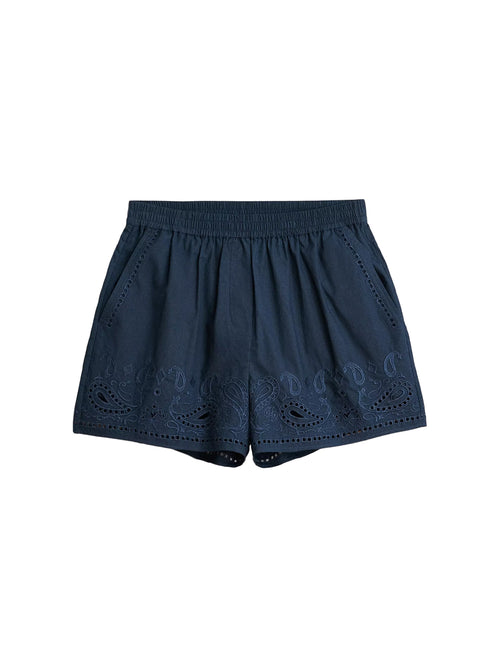 Rag & Bone Maye Embroidered Shorts Salute Paisley