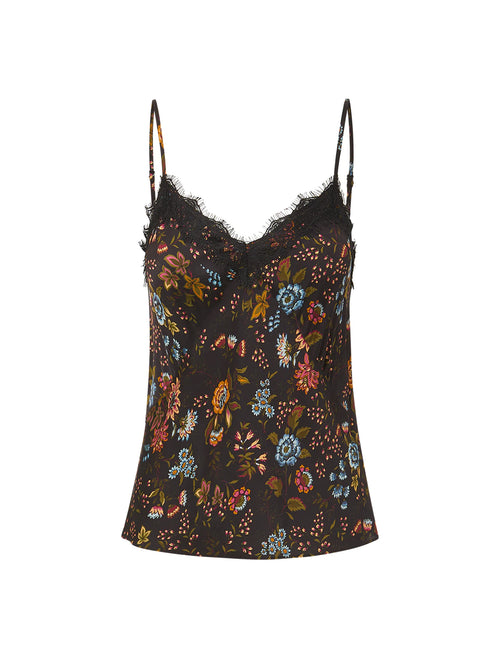 Veronica Beard Ciarlo Floral Lace Trim Top