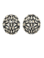 Margo Morrison Diamond Baguette Round Earrings
