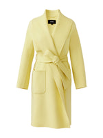 Mackage Thalia Wool Robe Coat Pale Lime