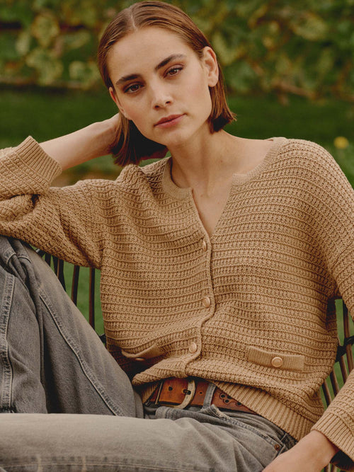 Repeat Knitted Button Down Cardigan