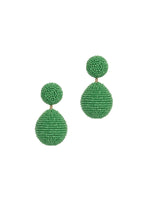 Deepa Gurnani Teslana Earrings Green 