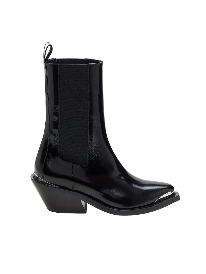 Dorothee Schumacher Shiny Moments Chelsea Boot Pure Black