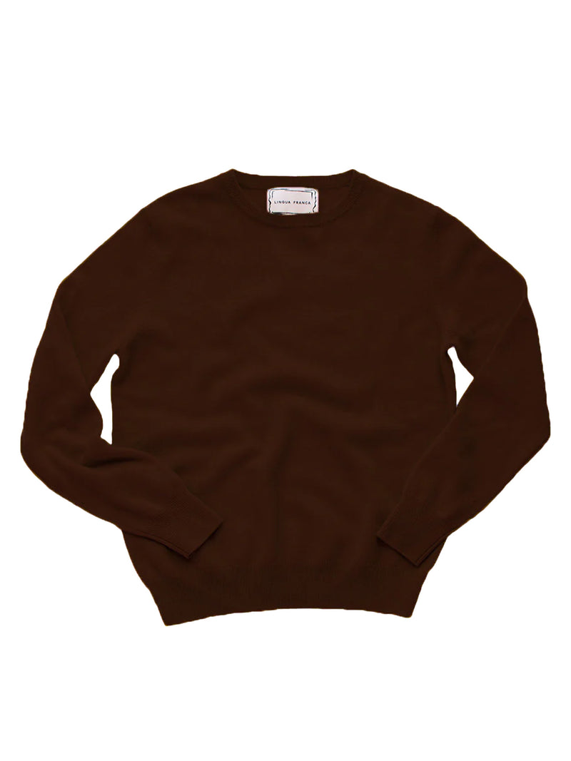 Lingua Franca Cashmere Crewneck Sweater