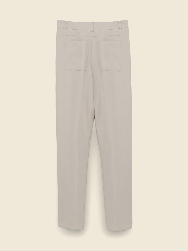 Summer Cruise Pant Linen Blend Soft Beige