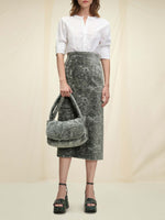 Dorothee Schumacher Textured Luxe Handbag Shaded Mint