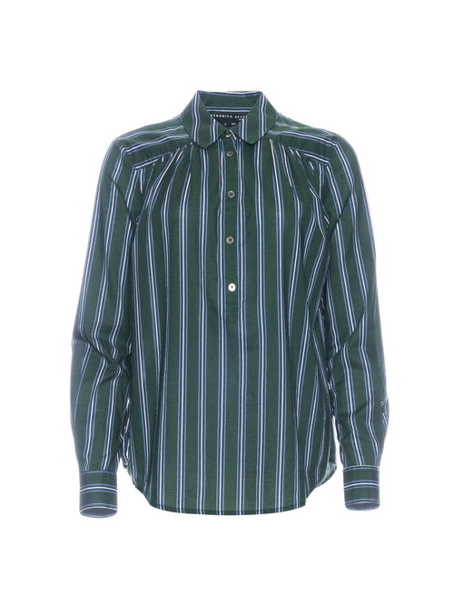 Veronica Beard Cambrie Button-Down Striped Shirt