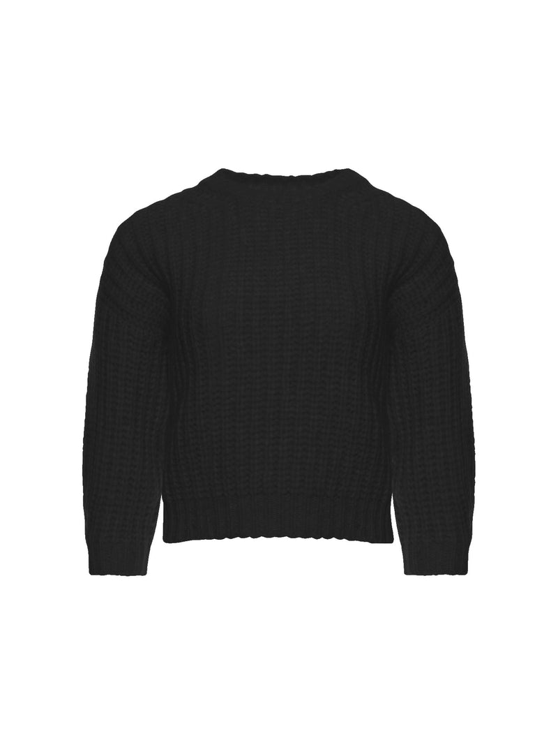 Peserico Tricot 3/4 Sleeve Sweater Black