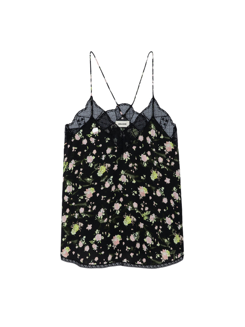 Zadig &amp; Voltaire Christy Soft Crinkle Roses Camisole