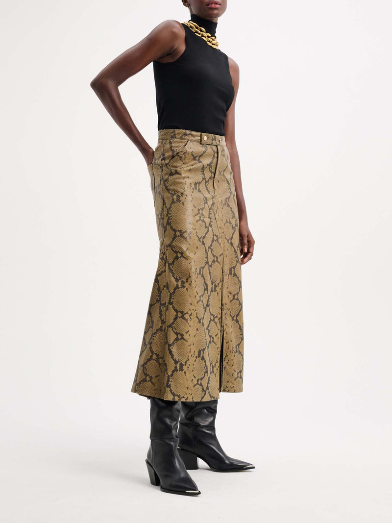 Dorothee Schumacher Urban Jungle Skirt with Front Slit