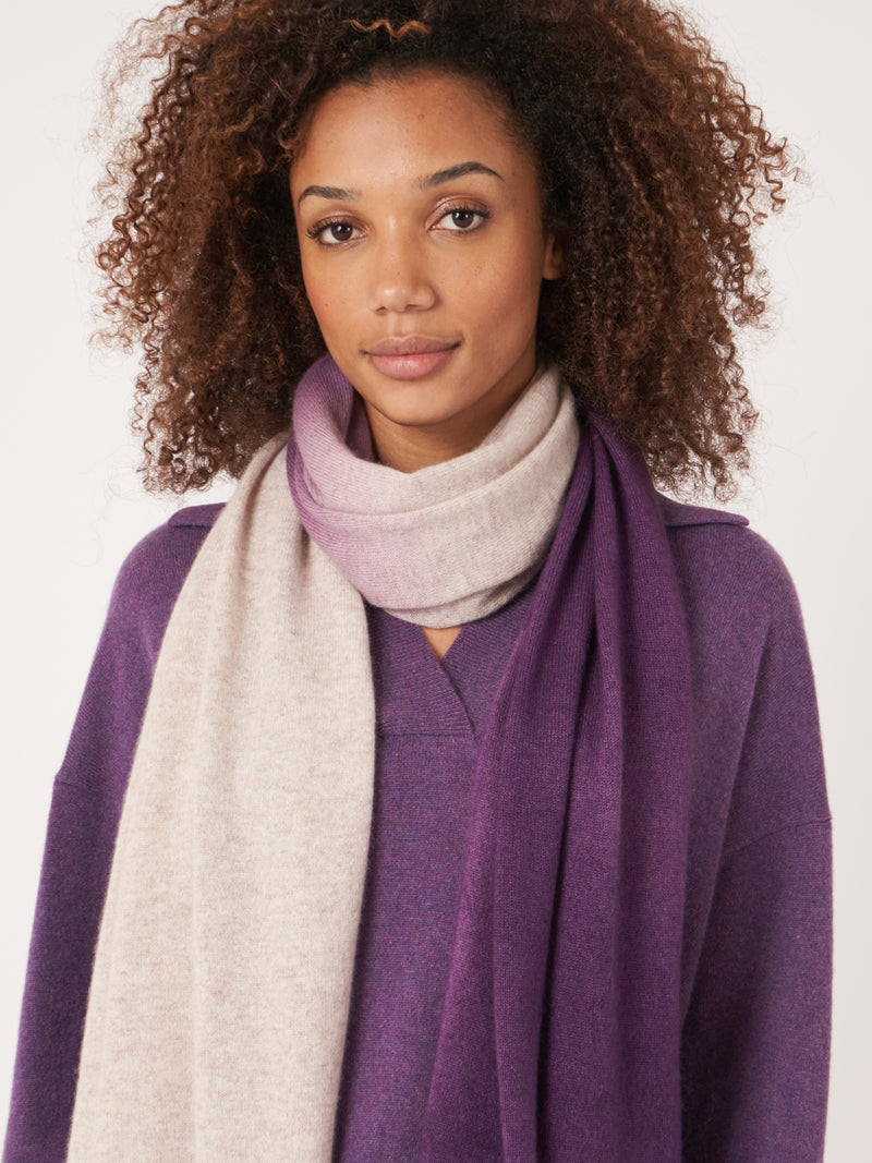 Repeat Organic Cashmere Knitted Scarf
