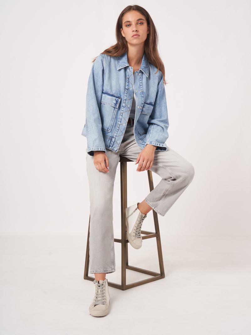 Repeat Cotton Denim Jacket