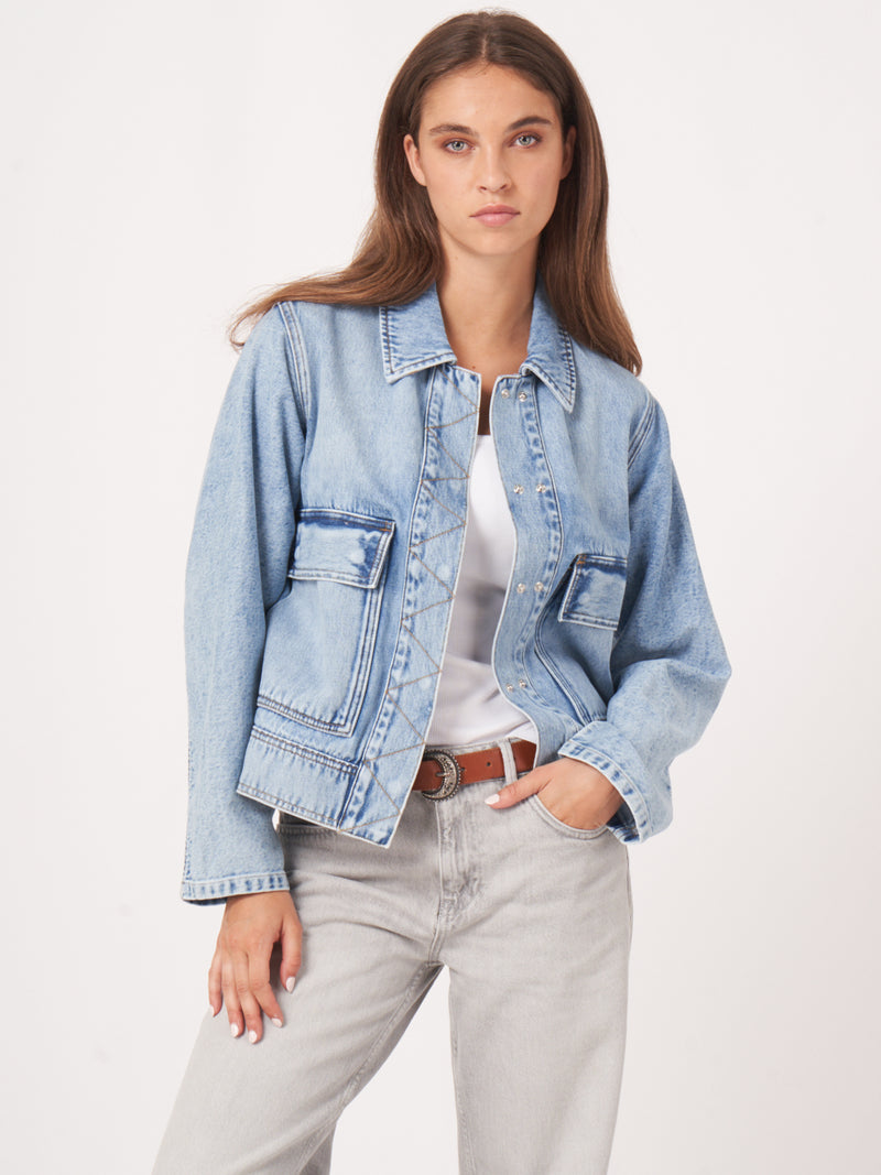 Repeat Cotton Denim Jacket