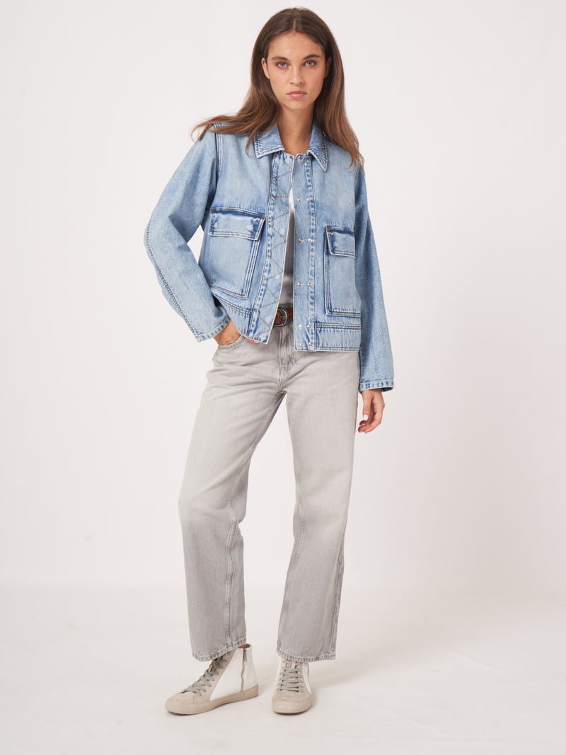 Repeat Cotton Denim Jacket