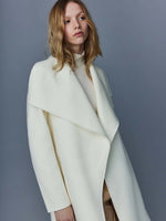Mackage Mai-CN Wool Wrap Coat Cream