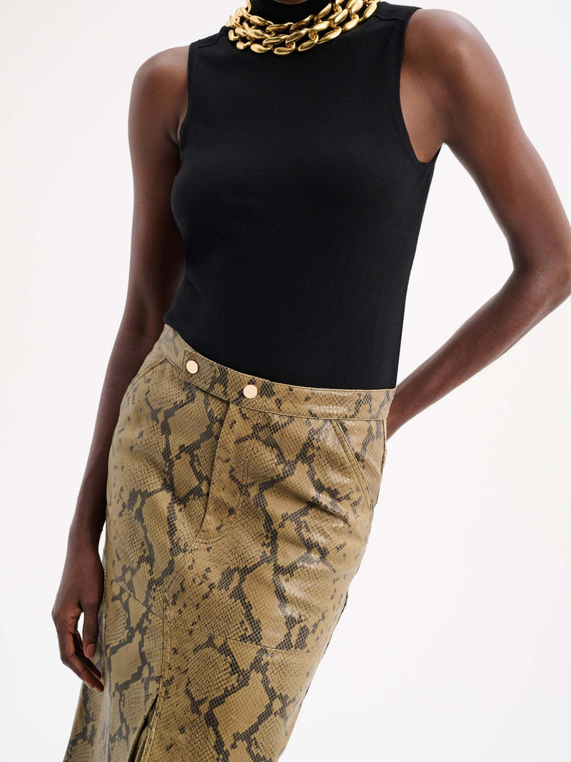 Dorothee Schumacher Urban Jungle Skirt with Front Slit
