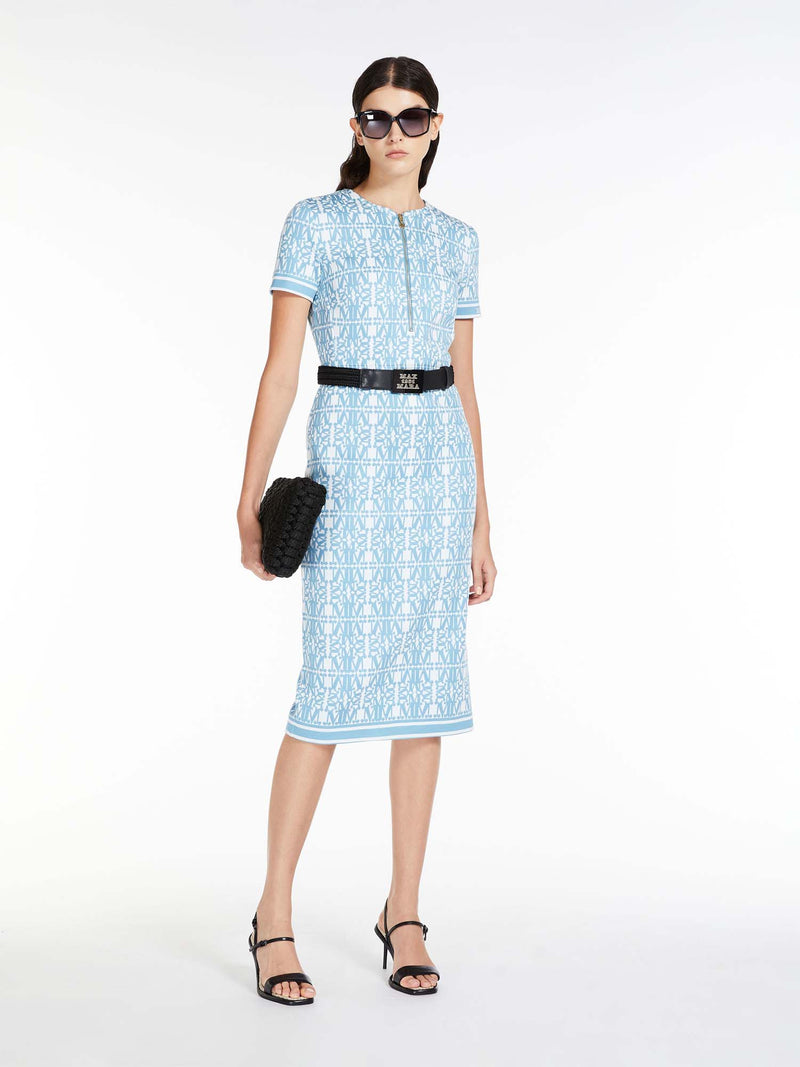 Max Mara Miriam Midi Dress Light Blue