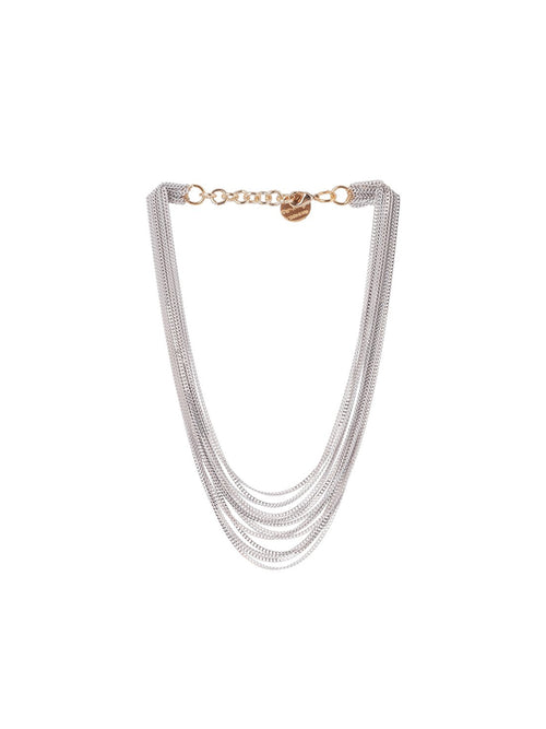 Antura Short Painted Necklace White