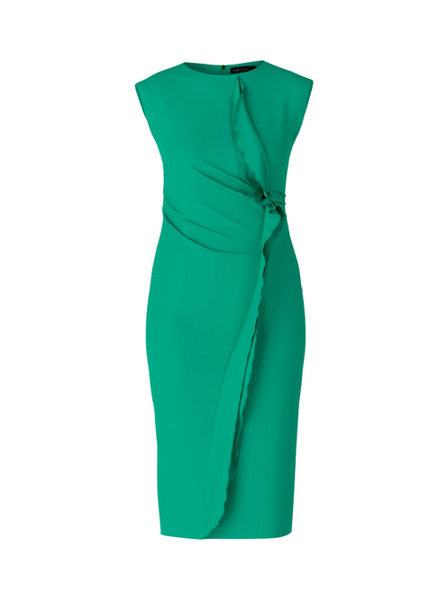 Marc Cain Figure-Hugging Dress with Ruffle Detail