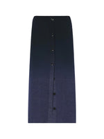 Proenza Schouler Gradient Marl Knit Skirt Steel Grey/Black