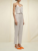 Summer Cruise Pant Linen Blend Soft Beige