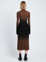 Proenza Schouler Gradient Marl Knit Skirt Brown Melange/Black