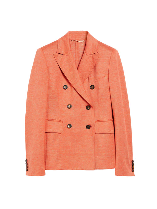 Max Mara Zirlo Double Breasted Blazer Peach 