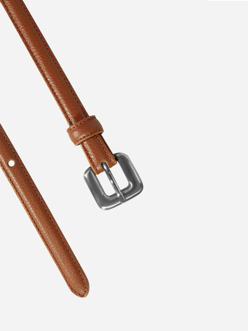 Gavazzeni Gloriosa Leather Belt with Silver Buckle