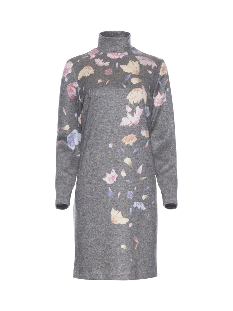 Mi Jong Lee Scattered Blossom Knit Dress