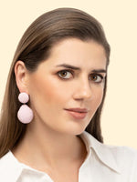 Deepa Gurnani Teslana Earrings Baby Pink